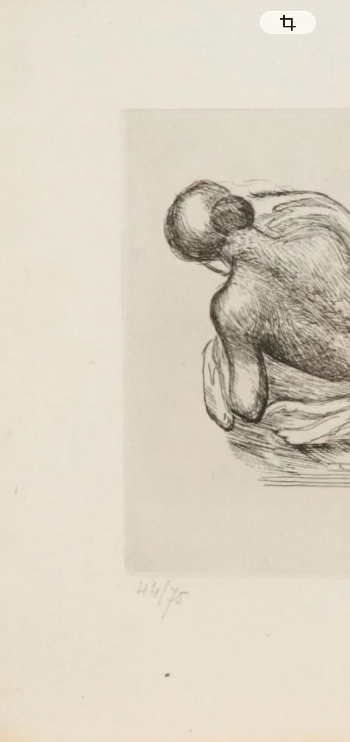 Aristide MAILLOL, "Femme étendue à la draperie", 1926