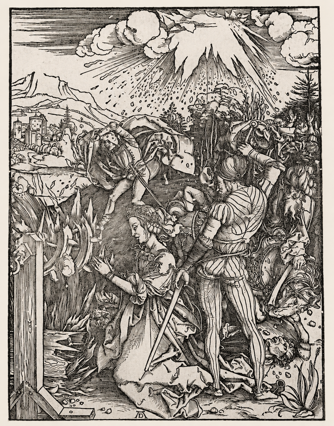 Albrecht DURER, "Le Martyre de sainte Catherine", circa 1498