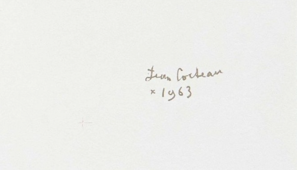Jean COCTEAU, "Taureaux - Banderilles de feu", 1965