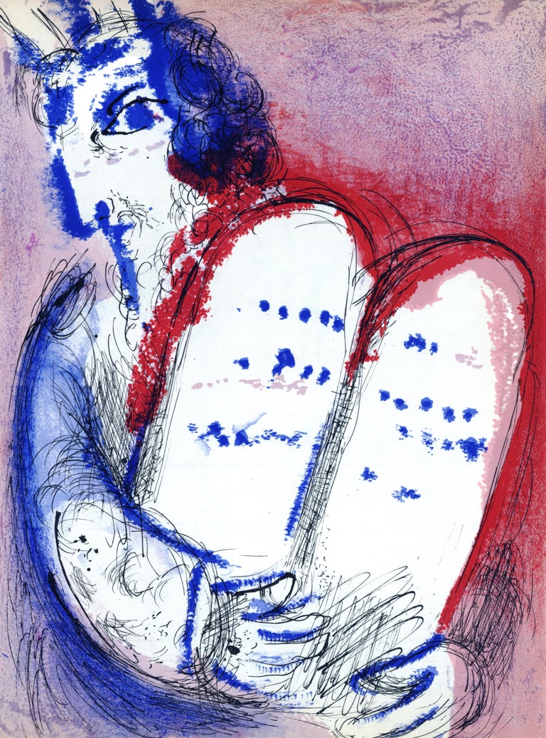 Marc CHAGALL, "Moise III - Verve No. 33-34 - Bible - Moises", 1956