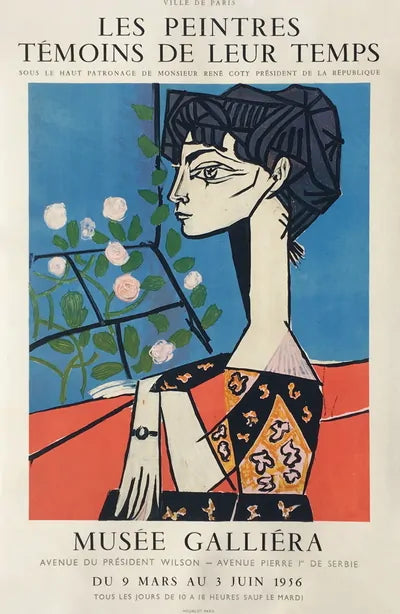 Pablo PICASSO, "Expo 56 - Musée Galliéra", 1956 (d'après)