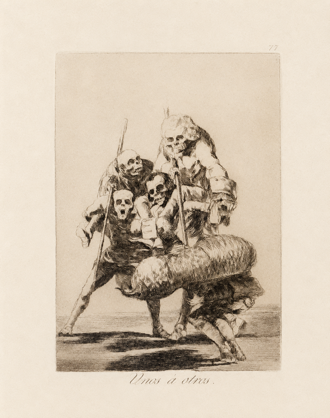 Francisco de GOYA, „Der eine dem anderen – Los Caprichos“, 1799