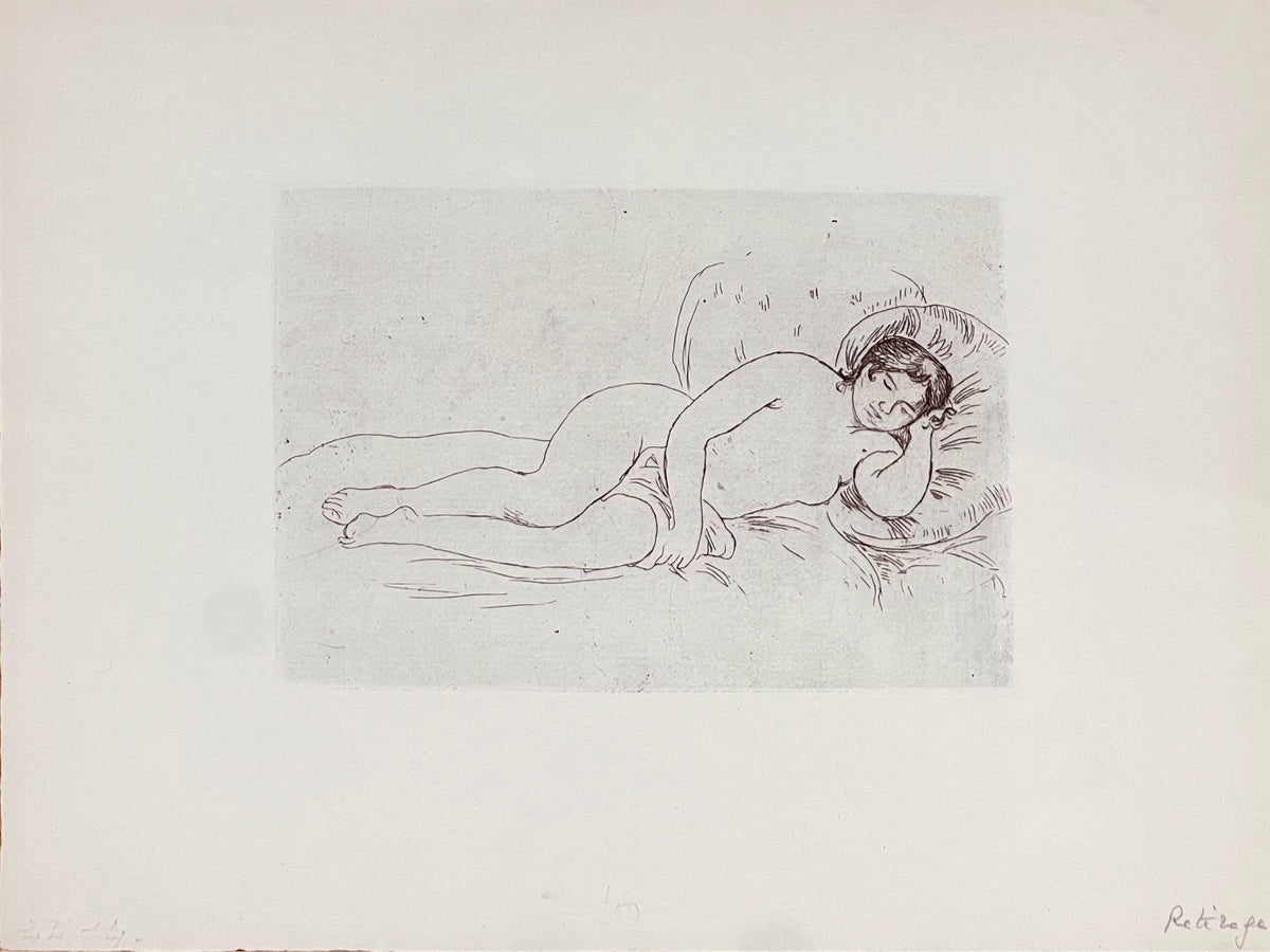Pierre-Auguste RENOIR, „Liegender Akt, nach rechts gedreht“, 1906