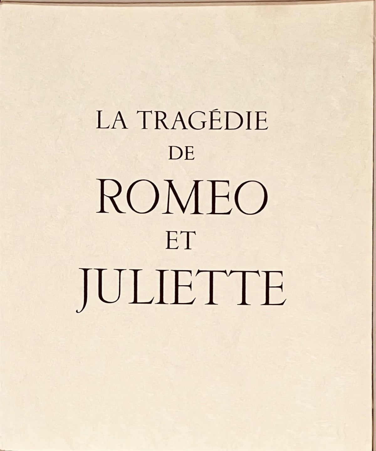 Léonor FINI,  "La Tragédie de Roméo et Juliette", 1979