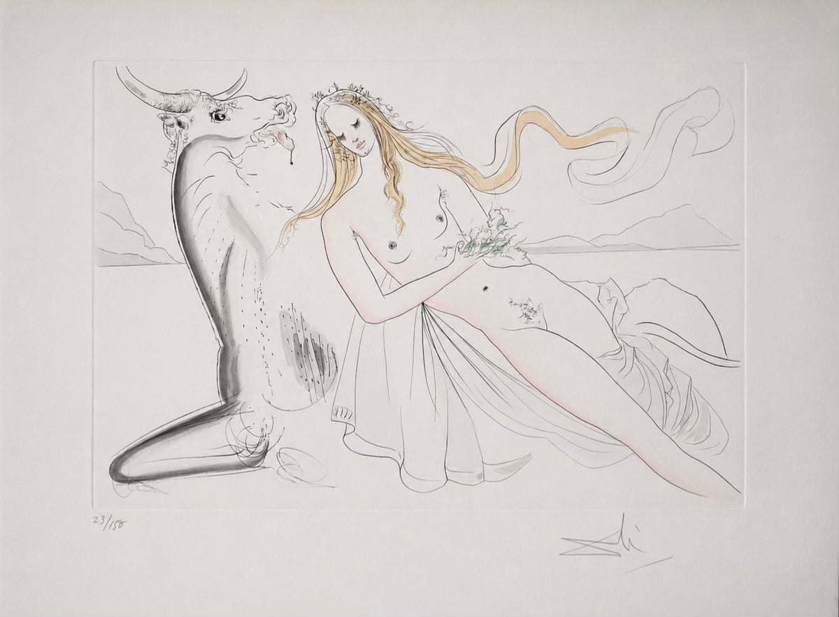 Salvador DALI, "Mythologie Nouvelle - L'Enlèvement d'Europe", 1971