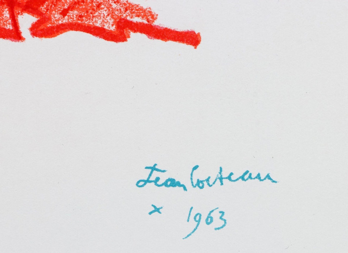 Jean COCTEAU, "Taureaux - Appel de Muleta", 1965