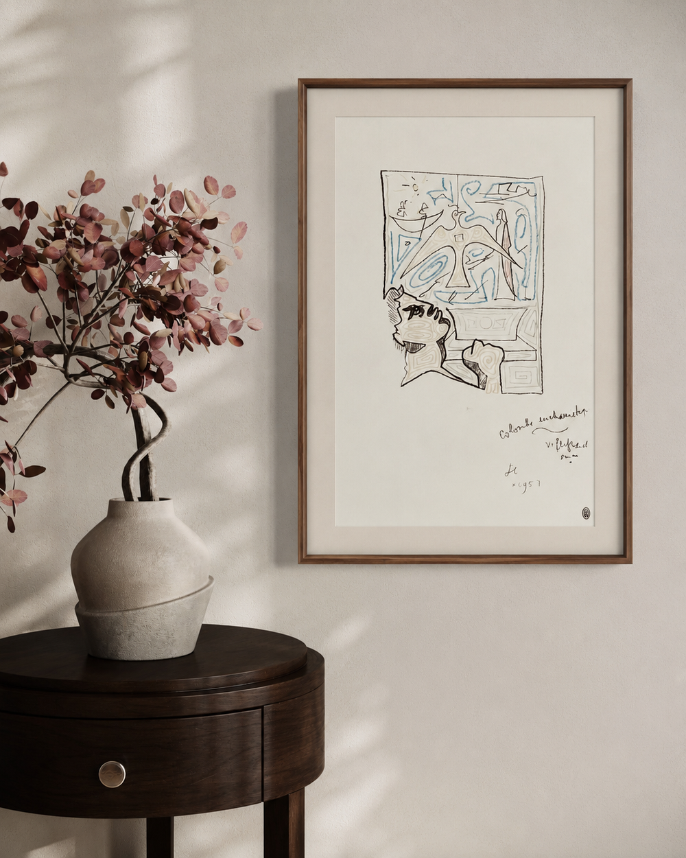 Jean COCTEAU, "La colombe eucharistique", 1957