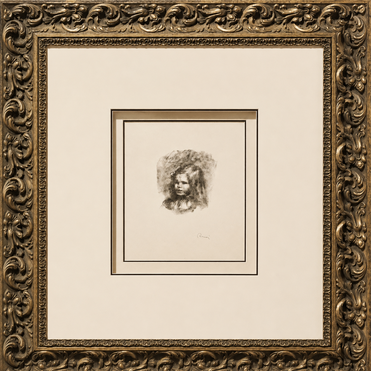 Pierre-Auguste RENOIR, "Claude Renoir, tourné à gauche", 1904