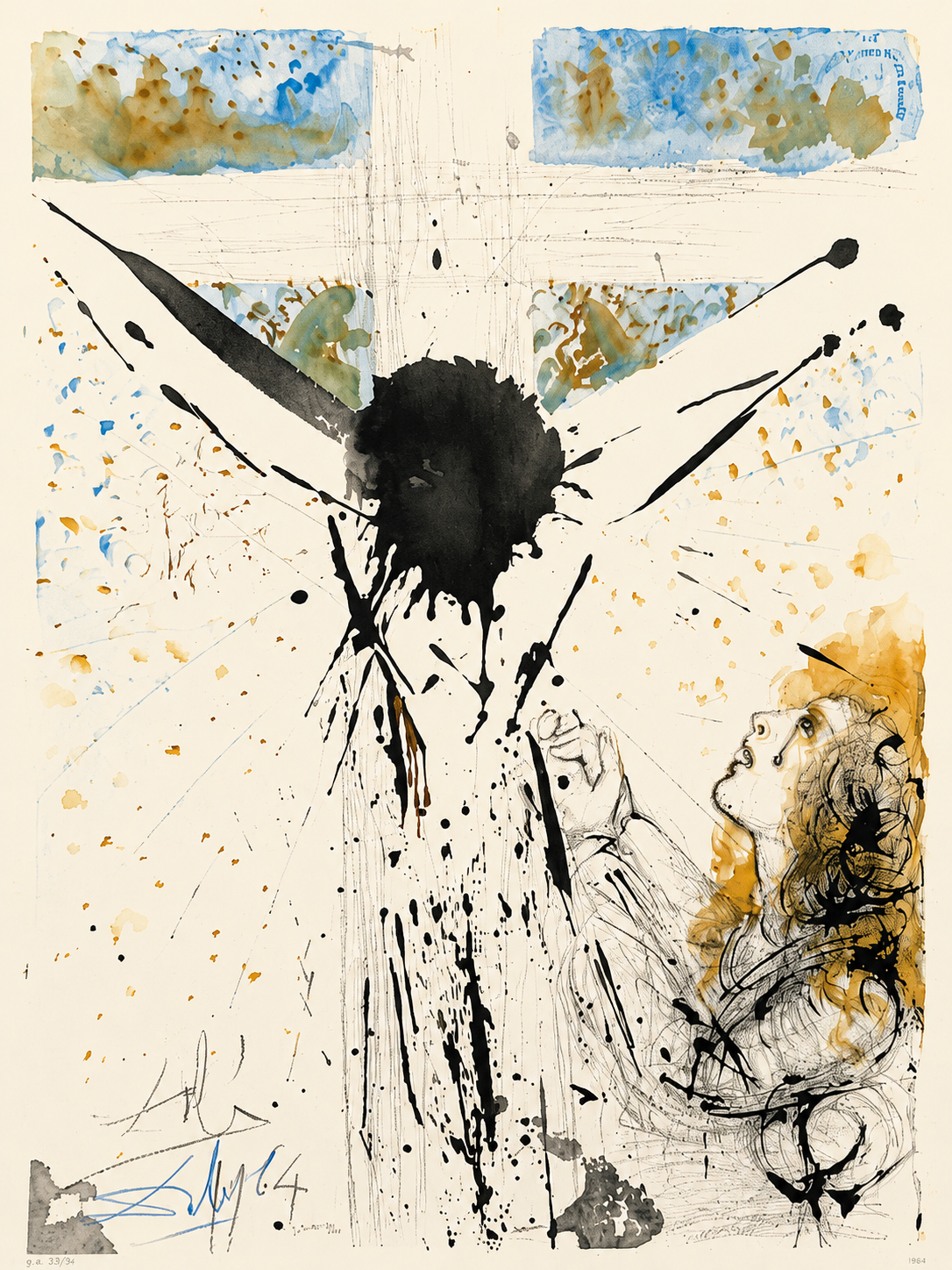Salvador DALI, "Biblia Sacra 048 - Tolle, Tolle, Crucufife Eum", 1964