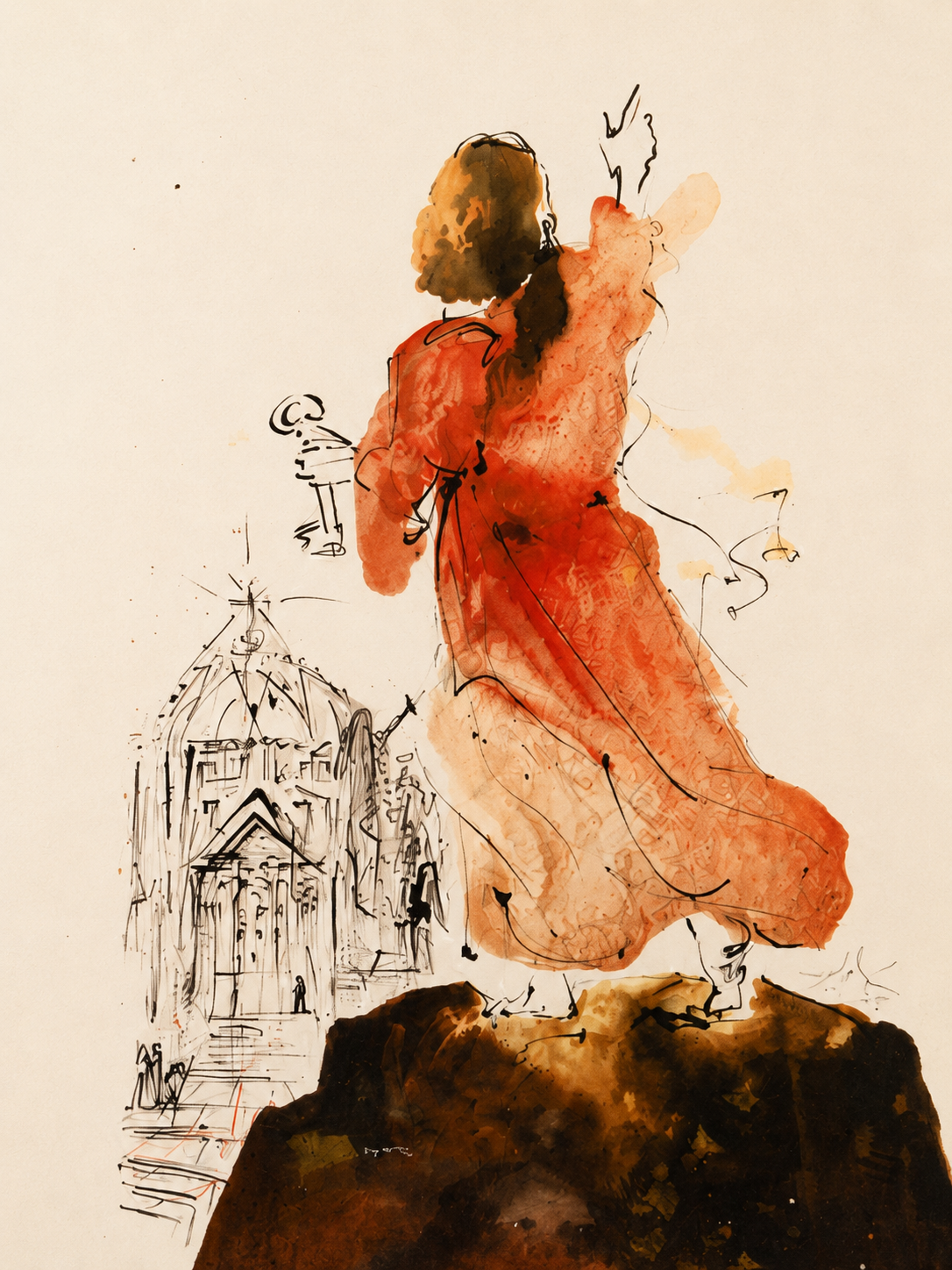 Salvador DALI, "Biblia Sacra 090", 1964
